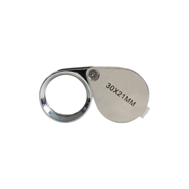 Juwelierlupe 30 X 21 Mm – Taschenlupe Für Schmuck Und Antiquitäten, 10-fache Vergrößerung – Faltlupe – Botanische Lupe