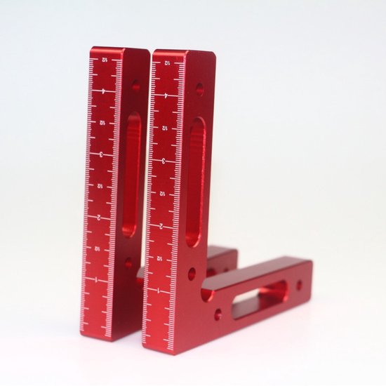 2-teilige 90 Winkel-holzbearbeitungswerkzeugklemme 12 X 12 Cm 4 7 X 4 7 L-förmige Eckklemme Rahmenhalterung Aus Aluminiumlegierung Winkelmesser 4,7
