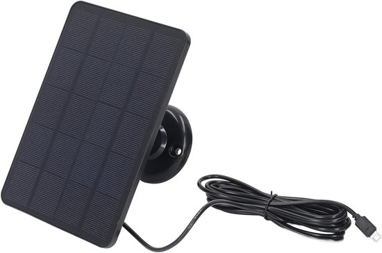 Solar-akkuladegerät – Solar-kameraladegerät – Stromversorgung Für Outdoor-geräte – Hohe Effizienz (4 W) – 20 X 13 X 7 Cm – Schwarz