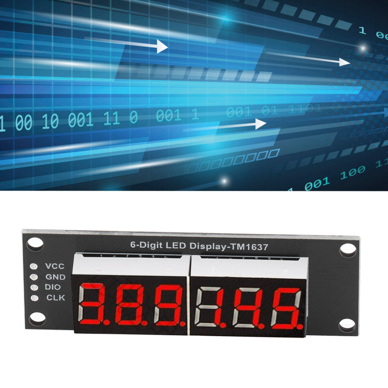 0,36-zoll (0,36 Zoll) Rotes Digitales Optoelektronisches Modul Mit Tm1637-treiber Für 6-stellige Led-segmentanzeige