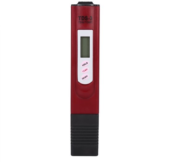 Dailygoods - Tds-wasserqualitätstester - Digitales Härtemessgerät Für Aquarium Und Schwimmbad - 0-9990 Ppm Mit Lcd-bildschirm (rot)