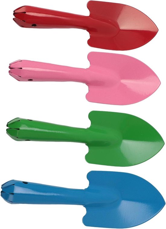 Metall-gartenkellen-set – Mini-gartenkellen – Zum Pflanzen Und Umtopfen – 4-teilig – Kompakte Größe – Farbig