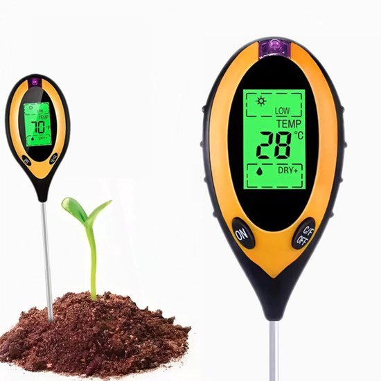 Pflanzenfeuchtigkeitsmesser 4-in-1 Feuchtigkeitsmesser Innen Und Außen Hygrometer Für Zimmerpflanzen Ph Licht Temperatur Und Feuchtigkeitsmesser