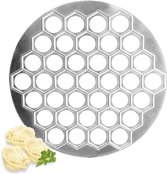 Dailygoods Teigtaschenform Aluminiumlegierung 25 Cm Durchmesser 37 Mulden Schnelle Und Einfache Zubereitung Perfekte Form Teigtaschenform