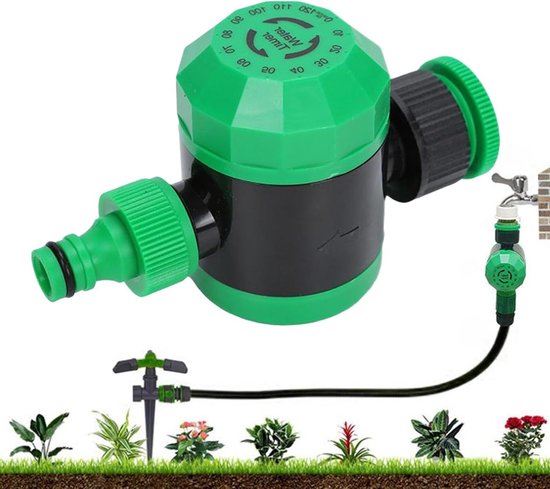 Bewässerungsuhr – Wasserzeitschaltuhr – Gartenbewässerung – Doppelauslass – 14 X 8,3 Cm – Einzelattribut