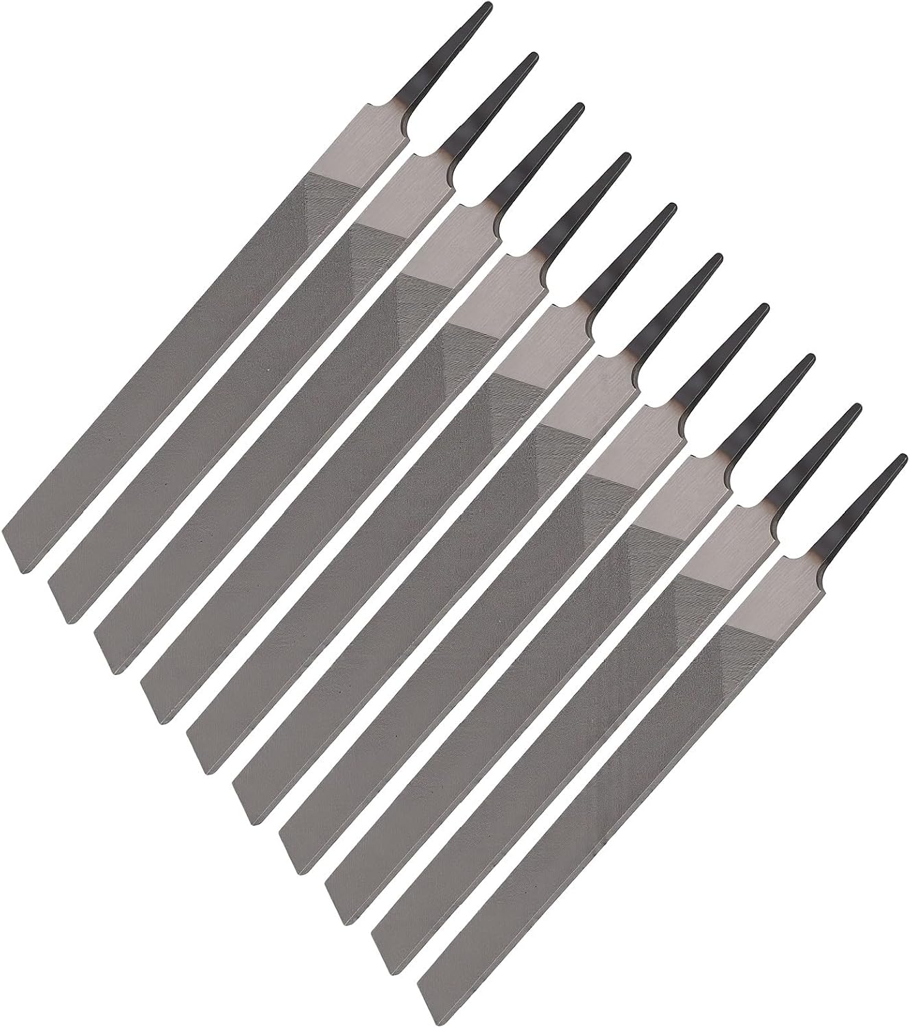10 Zoll Flachfeilen-set Aus Hochkohlenstoffhaltigem Stahl Zum Entgraten Von Metallen (10-teilig)