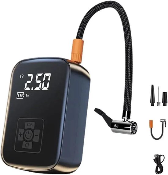 Kabelloser Elektrischer Luftkompressor Für Autos, Reifenpumpe Für Motorräder, Fahrräder, Boote Und Autos, Tragbar