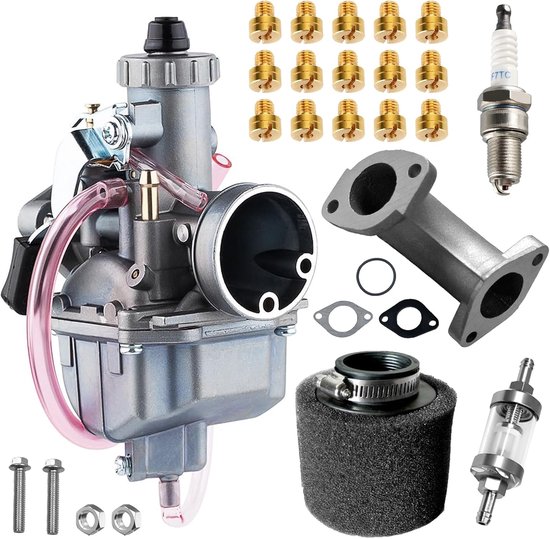 Pz26 Vergaser 26 Mm – Aluminium-ölfilter, Luftfilter 38 Mm, Passend Für 110 Cm³, 125 Cm³, 140 Cm³ Xr50, Crf70, Ssr, Taotao, Lifan, Yx, Zongshen