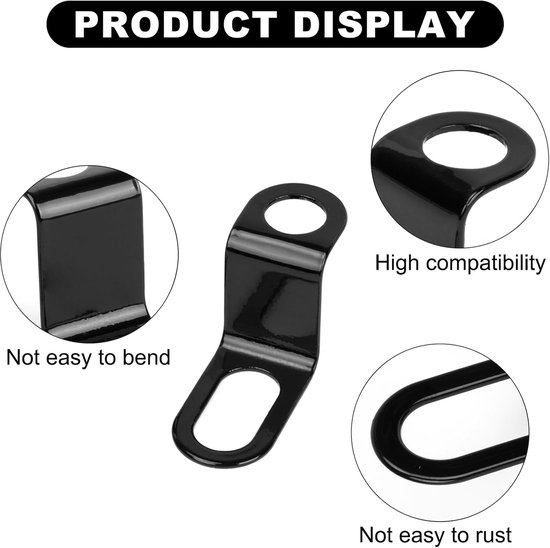 2 Stück Blinkerhalterungen Blinkerhalter Blinkerclip Für Motorrad Z-förmige Halterung Universell 12-mm-bohrung Schwarz Für Fahrrad Und
