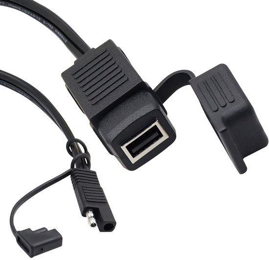 Motorrad-ladegerät Sae Auf Usb-adapter 5v 2,1a Mit Wasserdichtem Usb-anschluss