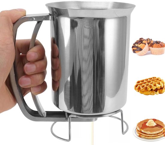 Teigportionierer Aus Edelstahl 900 Ml Mit Quetschgriff Teigportionierer Teigteiler Teigspender Teigteiler Teigportionierer Dosiertrichter Genaues