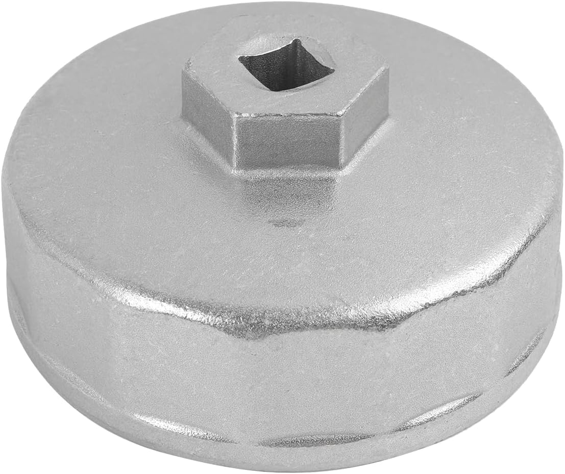 74-mm-ölfilterschlüssel, 14-punkt-ölfiltergehäuse Aus Aluminiumlegierung, Kompatibel Mit 3/8"-schlüssel, 27-mm- Oder 1-1/16"-steckschlüssel, Passend Für 335i- Und 3,0-liter-biturbo-v6-motoren