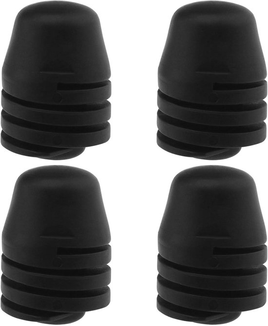 Motorhauben-gummipuffer – Dämpferclip – Fahrzeugstabilisator – Strapazierfähiges Gummi – 4 Stück – Schwarz