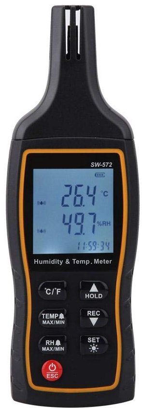 Digitales Temperatur Und Feuchtigkeitsmessgerät Sw572 Psychrometer Thermo-hygrometer Mit Lcd-display Hygrometer Digitales Temperaturthermometer