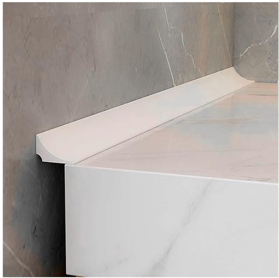 Dichtungsstreifen Für Badewanne Dusche Selbstklebendes Dichtungsband Duschschwelle Wassersperre Für Waschbecken Badewanne Nassraumboden Weiß 1 M