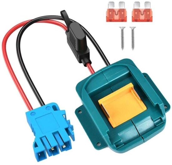 Batterieladegerät – 18v-batterieadapter Für Kinderfreundliche Fahrzeuge, Mit Kabelbaumanschluss Und Sicherung.