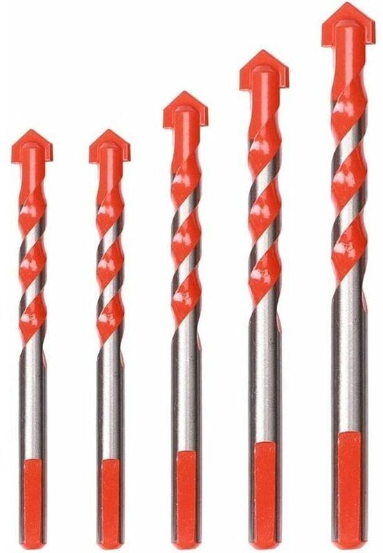 Set Mit 5 Keramikfliesen- Und Glasbohrern – 6, 8, 10, 12 Mm