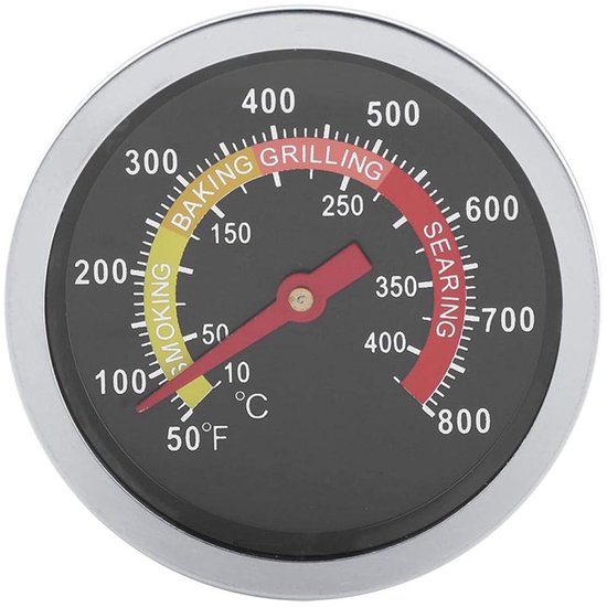Grillthermometer Aus Edelstahl (50–800 °c) – Temperaturanzeige Für Grillgerichte Und Kochvorgänge