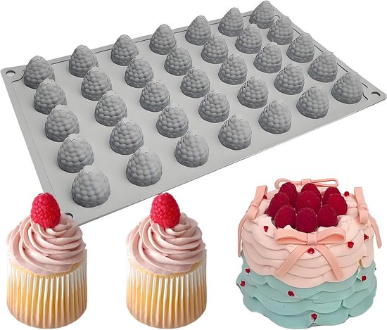 Silikon-himbeerform, 35 Mulden, 29,7 X 17,5 Cm, Schokoladendessertform
