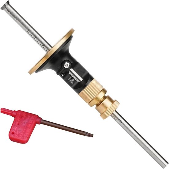 Markierscheiben-set (schwarz+gold, 21,6 X 5,8 Cm), T15-schlüssel, 0,2-mm-mikroversteller Für Holzbearbeitung