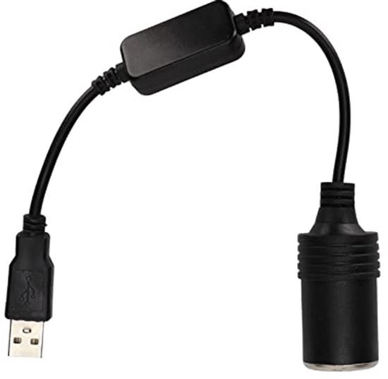 Usb-zigarettenanzünder-adapter Weiblich Usb-zigarettenanzünder-stromwandler Für Autorekorder Und Luftreiniger 12 V Dc Ausgang 30 Cm Länge 5 V 2 A