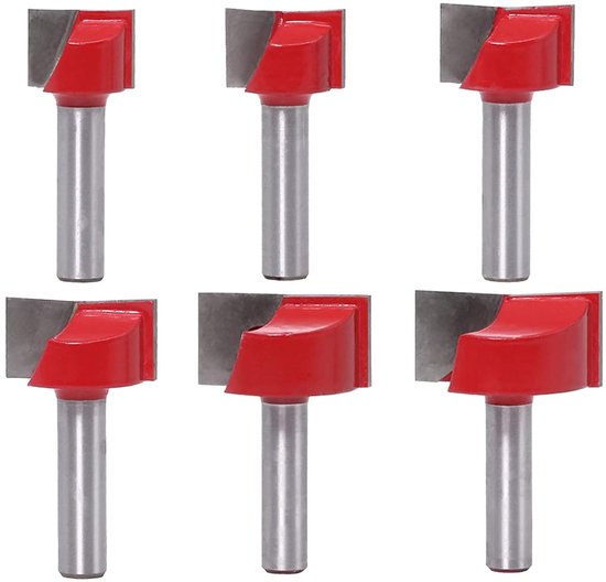 6-teiliges Set Gerader Fräser – 8 Mm Holzbearbeitungsfräser