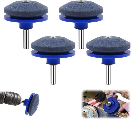 Messerschärfer Für Stumpfe Rasenmähermesser (blau, 4er-packung)