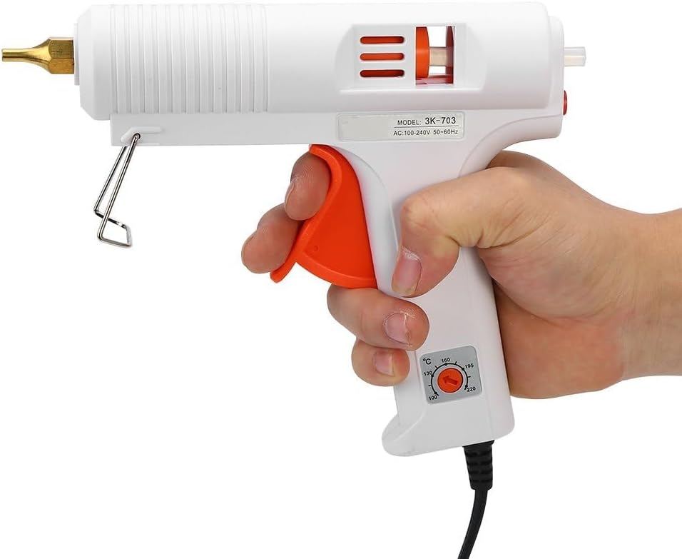 Heißklebepistole (11 Mm), 110 W, Silikonklebepistole Zum Selbermachen, Temperatur Einstellbar Von 100 °c Bis 220 °c, Elektrische Heißklebepistole Für Schule, Bastelarbeiten, Kunstprojekte Und Kreative