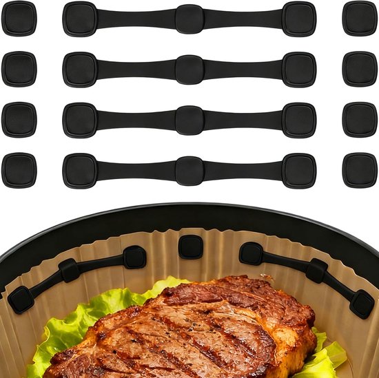 Magnet Für Backpapier Im Airfryer 12 Stück Magnete Für Den Backpapieraufsatz Des Airfryers Silikonmagnete Bpa-frei Magnetisches Zubehör Für Für