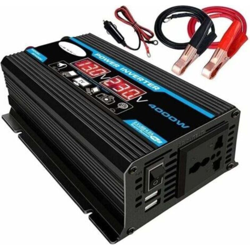 12v-auf-220v-wandler, 12v-auf-220v/110v-4000w-sinus-wechselrichter, Ladewandler, Dual-usb-adapter, Modifizierter Transformator
