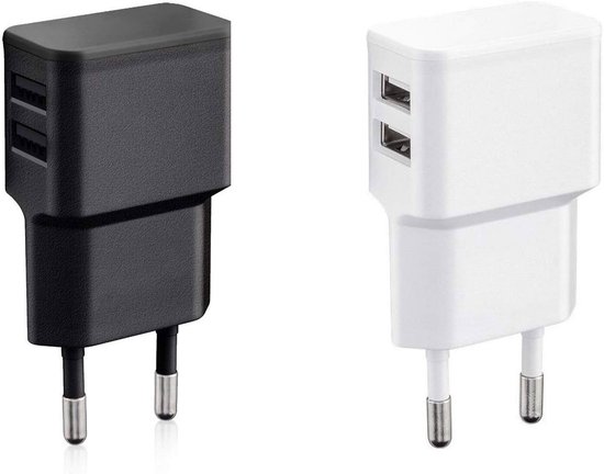 Set Mit 2 Universellen Usb-ladegeräten, 12 W, 2 Anschlüsse Mit Id-chip