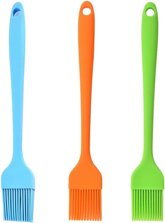 Silikon-backpinsel-set, 3-teilig, Zum Grillen, Backen Und Kochen – Perfekt Für Bbq Und Kuchen
