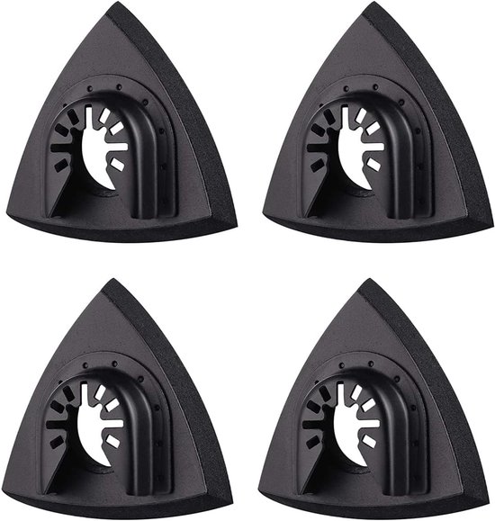4x Dreieckige Schleifpads 80 Mm Für Multitools – Schleifwerkzeug-zubehörset