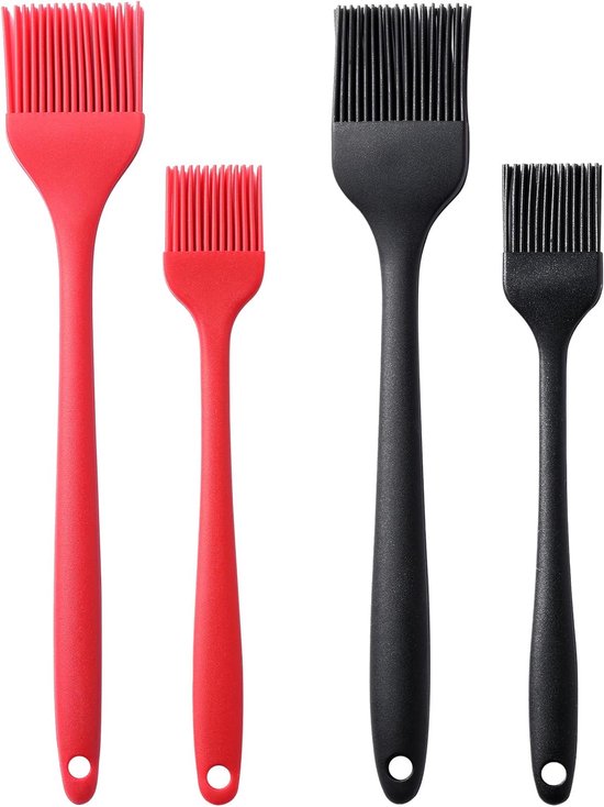 4er-set Silikon-pinsel Zum Marinieren Ölen Hitzebeständig Ideal Für Barbecue-soßen Grillen Butter Backen Kochen Und Vieles Mehr Bpa-frei Und