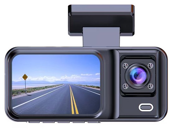 Autokamera Dvr Eingebauter Dvr Zwei Kameras Für Vorne Und Innen Full Hd 120 Weitwinkel Durchgangsaufzeichnung Schwerkraftsensor Mit 32 Gb