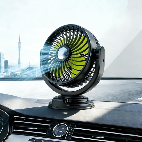 Autolüfter 12-v-autolüfter 360 Drehbar Fahrzeuglüfter Zigarettenanzünder-anschluss Fürs Armaturenbrett Tischlüfter Ventilator Saugnapf Kleiner