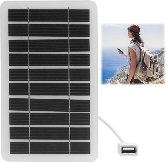 Tragbares 5-v-2-w-solarpanel Mit Usb-anschluss Wasserdicht Robustes Design Für Den Outdoor-einsatz Beim Camping Wandern Und Anderen Für