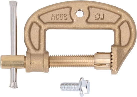 Masseklemme Aus Messing – Masseklemme Typ G – Hochstromschweißen – Robuste Konstruktion – 40 Mm Öffnung – Messing