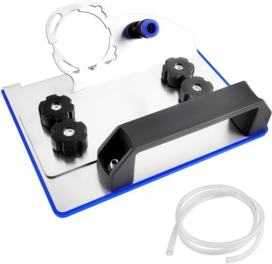 Standard-winkelschleifer – Fliesenschneideraufnahme – 45°-schnittwinkel – Höhenverstellbar – Modell 100 – Blau