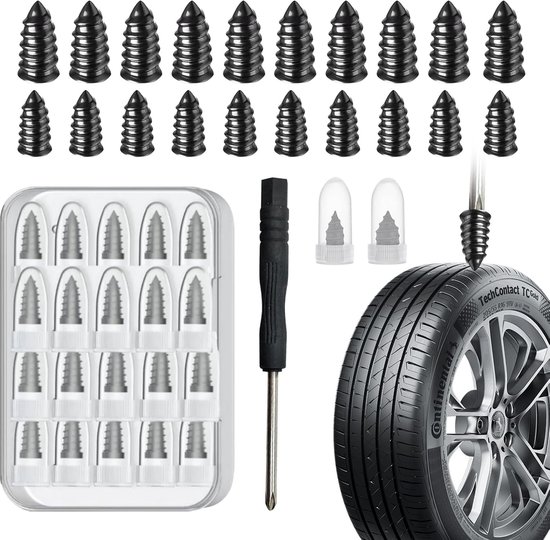 Reifenreparaturset Für Autos Und Motorräder 40 Gummistopfen Schraubendreher 20 Große 20 Kleine Reparaturset Für Schlauchlose Reifen Mit Für Auto