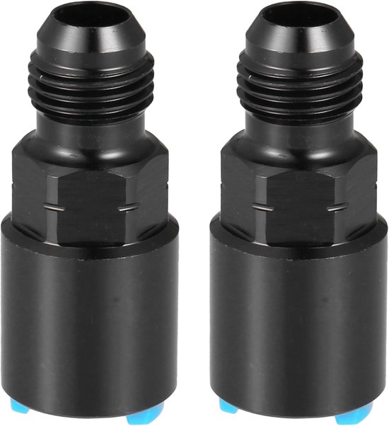 Kraftstoffadapter Für Autos, Robust, 6an-außengewinde Auf 3/8" / 2 Stück, Schwarz