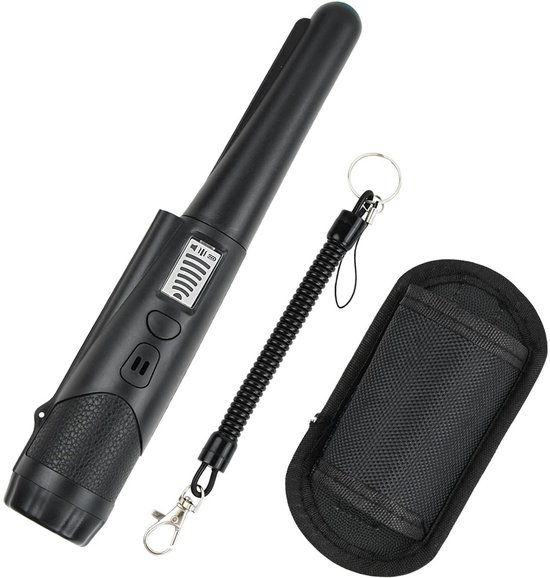 Metalldetektor – Metalldetektor Mit Taschenlampe – Präzise Ortung – Für Erwachsene Und Kinder – Schwarz