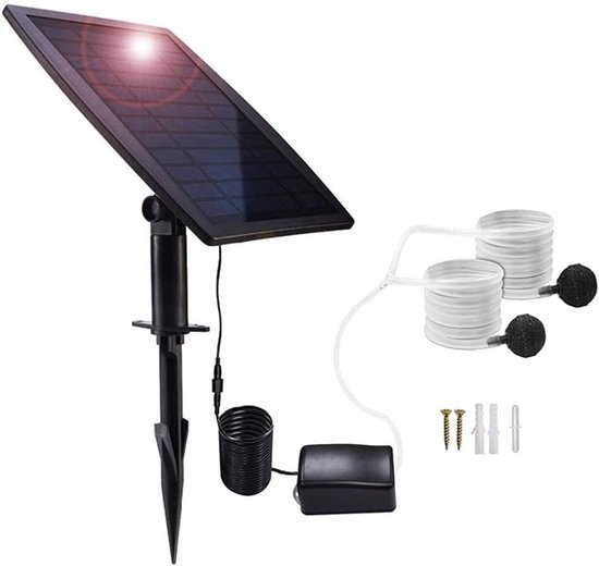 Solar-luftpumpenset – 2,5-w-solarpanel – Teichbelüfter