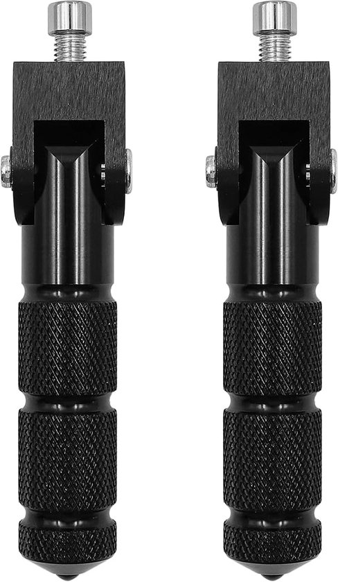 2 Stück Universelle Motorrad-fußrasten, Geeignet Für Motorräder Und Elektroautos, 8 Mm, 90 Grad Klappbare Stützstange (schwarz)