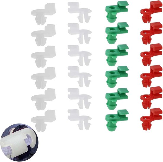 Universelles Türschloss Klemmen Set 24 Teiliges Kunststoff Befestigungsclip Set Für Türgriffe Und Schlösser (2,9 Mm 3,8 Mm) Für Autos, Ersatzteil