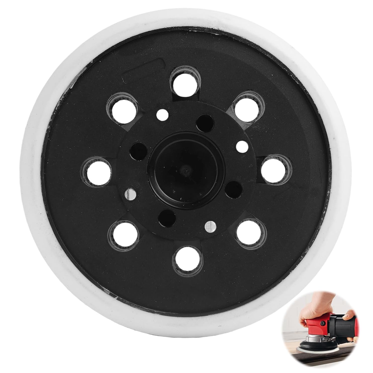 Professioneller Universal-schleifteller Für Exzenterschleifer – Ø 125 Mm, Schmirgel, Mittlere Härte, Kompatibel Mit Pex 300/400 Ae, 4000 Ae, Advanced – Hohe Leistung Und Langlebigkeit