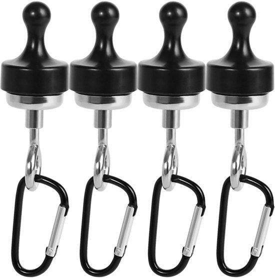 4 Stück Starke Magnethaken, Magnethaken, Haken Zum Aufhängen Von Lampen, Drehbare Magnethaken Für Zelte, Halterung Für Campinglampen, 12 X 3 Cm