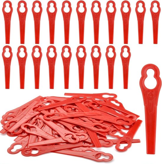 Set Mit 100 Rasenmähermessern Aus Kunststoff
