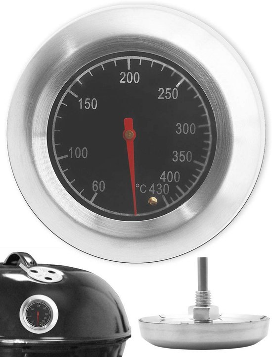 Temperaturbeständiges Grillthermometer – Ø 7,5 Cm, 10 °c – 400 °c