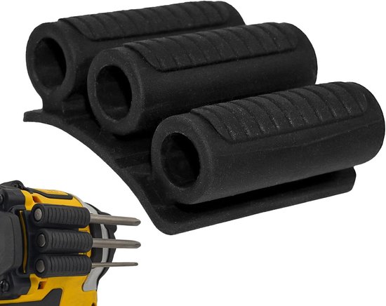 3-teiliges Bohrer-bit-holster, Bohrerhalter Für Bohrmaschinen Werkzeugholster-organizer Für Bohrmaschinen, Robuster, Selbstklebender Bit-organizer Für Bauprojekte